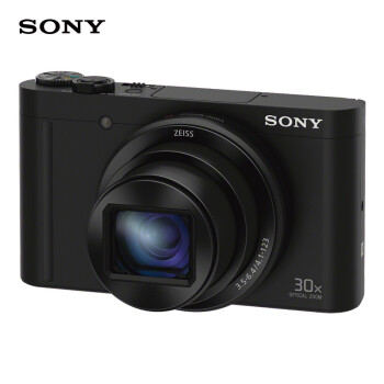 索尼（SONY） DSC-WX500 数码相机 黑色（1820万有效像素3英寸180度可翻转屏 30倍光学变焦 Wi-Fi分享上传）