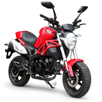 钛姆机车银钢小怪兽摩托车125CCmini迷你摩托