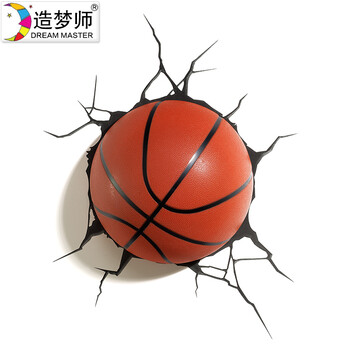 造梦师现代卧室灯具楼梯过道欧美式创意圆球篮球壁灯LED灯儿童房小夜灯
