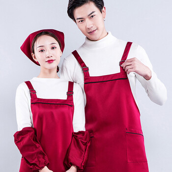 科力邦（Kelibang） 围裙 工厂防水防污围裙 服务员工作服实验室生产车间工作服 KB2002 红色