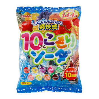 苏打汽水味糖水果硬糖日本进口什锦果汁气泡糖零食 水果硬糖137g/袋×图片