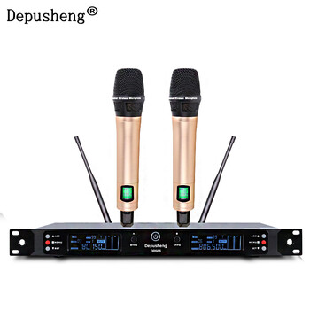 专业无线话筒一拖二KTV麦克风U段调频舞台演