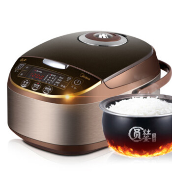 Midea/美的 智能不锈钢4L电饭煲涡轮动力圆灶釜内胆