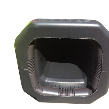 谋福（CNMF）8718塑料路锥 反光路锥  停车警示牌 雪糕筒桶警示柱 可定制logo（塑料款 黑黄色请勿泊车 ）