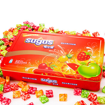 瑞士糖（Sugus）混合水果软糖罐装413g约137颗 糖果零食喜糖伴手礼礼盒