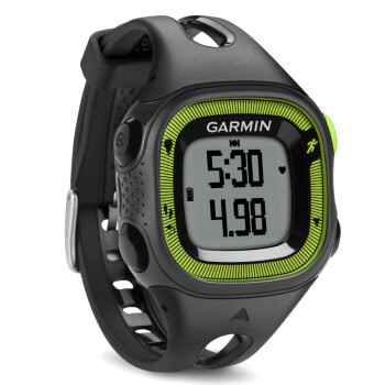 佳明Garmin Forerunner15 GPS户外运动手表跑步腕表 心率防水计步 黑绿S号