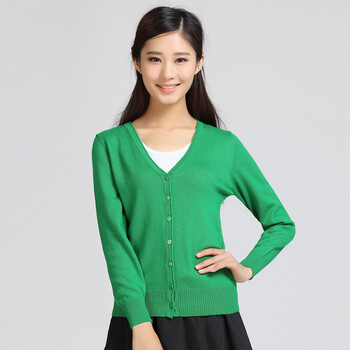 雪米贝奴 <em>女士</em>秋冬<em>短款羊毛开衫</em>外套v领羊毛纯