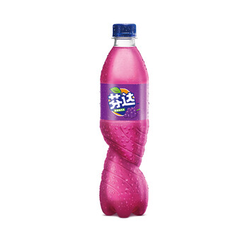芬达 Fanta 葡萄味 汽水 碳酸饮料 500ml*12瓶 