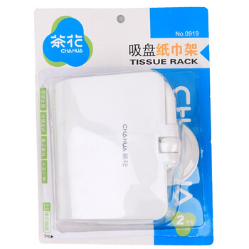 
                                        
                                        茶花 浴室卫生间置物架纸巾盒吸盘式纸巾架 0919                