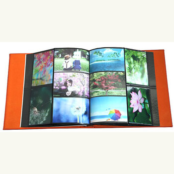 竹取相册创意礼品大容量6寸皮面绣花创意礼品册/影集礼品册 绿色 6寸360张