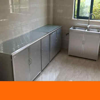 碗柜厨房柜铝合金铝合金简约灶台橱柜简易组装水槽不锈钢厨房储物经济