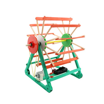 包儿童科技小制作小发明科学实验玩具模型组装礼物玩具飞机 水力发电