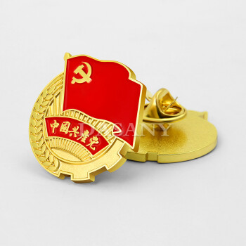 中国党员党徽胸徽 为人民服务党徽 磁铁扣磁铁党徽章胸章别针 党徽