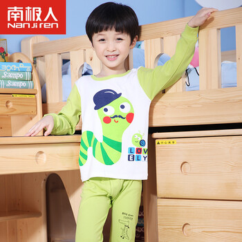 <em>南极人</em>童装 2014<em>秋款</em>新品 儿童<em>纯棉</em>内衣套装 男