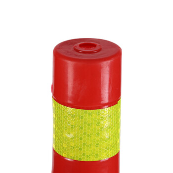 聚远 JUYUAN 70弹力柱警示柱隔离带路障路锥反光柱安全防护栏 SDJN交通设施 PE警示柱70cm不含膨胀螺栓