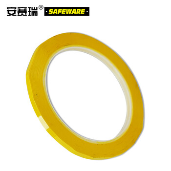 安赛瑞 桌面定位划线胶带 警示贴彩色6S物品定位贴 黄 5mm宽*66m长 14401