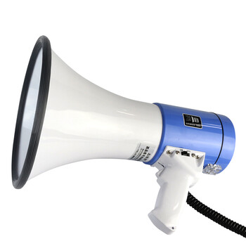 谋福 CNMF 8884  大功率喊话器喇叭 可插卡喊话手持扩音器  （50W蓝白色 配好锂电池)