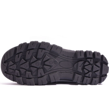 老管家 劳保鞋 男074钢包头钢底板防砸防刺穿透气橡胶底耐磨工作鞋 蓝色 42