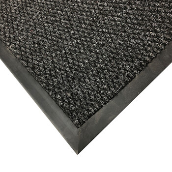 爱柯部落 入户地毯门垫脚垫 菠萝纹地垫吸水刮沙除尘防滑垫商场户外耐磨垫2×1.5m×11mm深灰色可定制110245