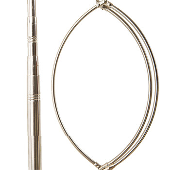 谋福 CNMF 8624 游泳池 救生设备救生杆 不锈钢伸缩救生杆 游泳池伸缩杆救生棒 （4节4米 救生杆）