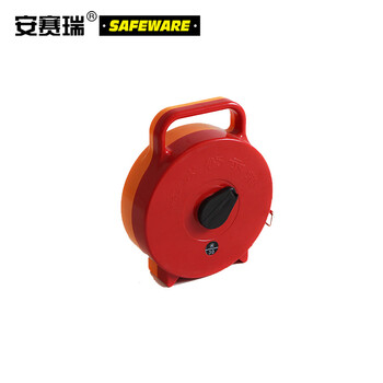 安赛瑞 手提式电力安全警示带（止步，高压危险）5cm×100m 电力施工警示锦纶隔离带 13937