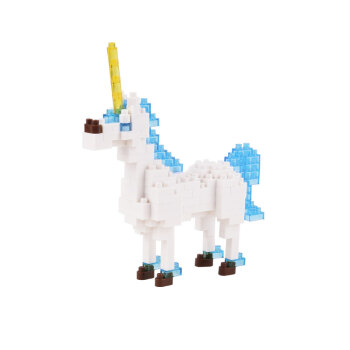 日本nanoblock积木玩具 男孩女孩微型拼装小颗粒积木儿童玩具 独角兽