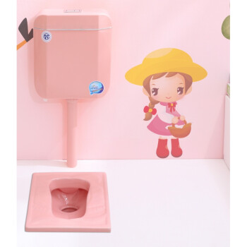 儿童蹲便器水箱套装陶瓷彩色蹲厕家用幼儿园小孩蹲坑大便池训练新款