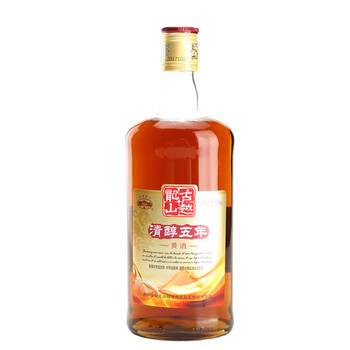 古越龙山 清醇 五年 半甜型 绍兴黄酒 500ml*6瓶 整箱装 
