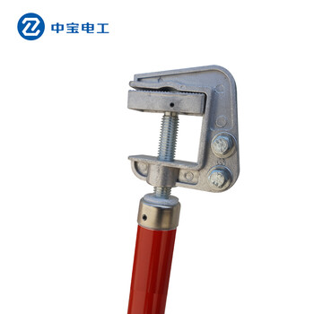 中宝电工 10KV25方3*1.5+8米线1米棒 室内平口接地棒 25方接地软铜线 货期1-15天