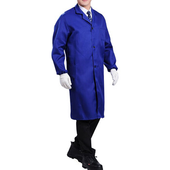 谋福 CNMF 8503  加厚含棉饲养使用蓝大褂 长袖工作服蓝大衣 仓库搬运工装服  （更优质艳蓝含棉款）
