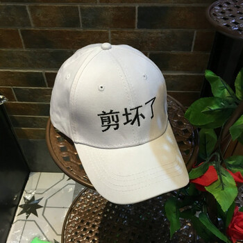 创意搞怪刺绣文字鸭舌帽子男女通用个性老司机棒球帽时尚潮帽zyx 白色