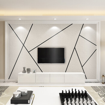 简约现代抽象几何线条电视背景墙壁纸客厅卧室个性艺术墙纸8d壁画