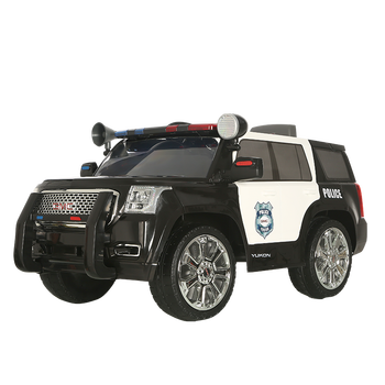 gmc 美国警车原型 电动车四轮双驱遥控车 可坐人宝宝童车玩具 儿童