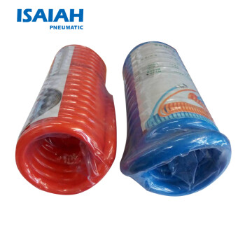 ISAIAH 气管接头 弹簧管 UC聚氨酯管 气动元件 5只装 12*8-7.5