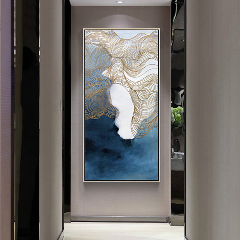 家装软饰 装饰字画 艺术岛 高档酒店别墅轻奢装饰画有框现代简约客厅
