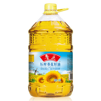 鲁花 食用油  原料欧洲进口  压榨葵花籽油6.18L