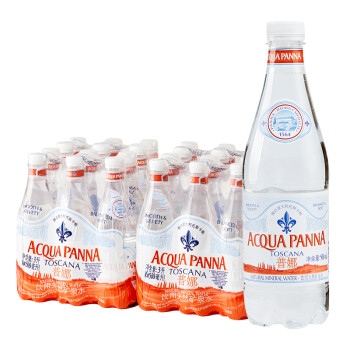 意大利原装进口 普娜（Acqua Panna）天然泉水500ml*24瓶 整箱