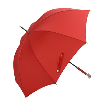 
                                        衡利高尔夫雨伞 金属骷髅头伞直杆小黑伞小时代同款雨伞 金属直柄骷髅头红伞                