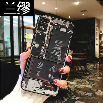 创意电路板iphone x钢化玻璃手机壳苹果8plus个性套iphone7/6s潮 6p/6