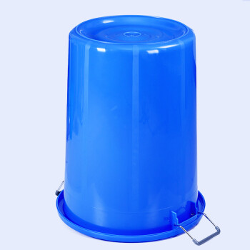 科力邦（Kelibang） 大号塑料桶 圆形收纳桶大容量水桶酒店厨房工业环卫物业垃圾桶 50L蓝色无盖 KB3001