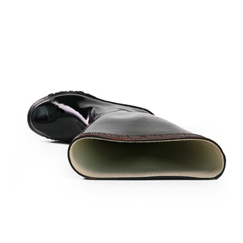 安全牌 耐酸碱胶靴ZH001 安全雨鞋劳保鞋 防滑雨靴半筒 41码