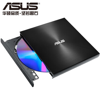 华硕8倍速 外置DVD刻录机 移动光驱 支持USB/Type-C接口 (兼容苹果系统/SDRW-08U9M-U)-黑色