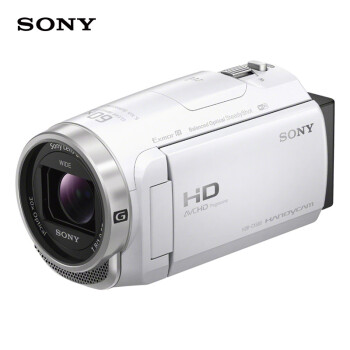 索尼（SONY）HDR-CX680 高清数码摄像机 5轴防抖 30倍光学变焦（白色） 家用DV/摄影/录像