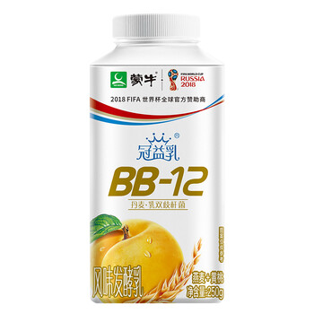 【蒙牛冠益乳利乐冠发酵乳】蒙牛 冠益乳 风味发酵乳 燕麦 黄桃味酸奶