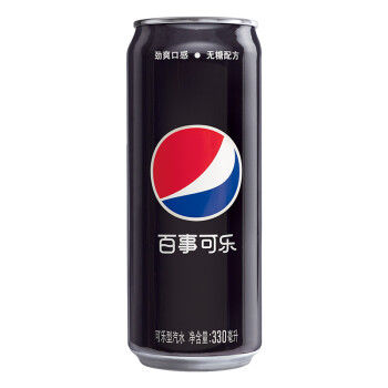 百事可乐无糖 可乐型汽水330ml*24罐