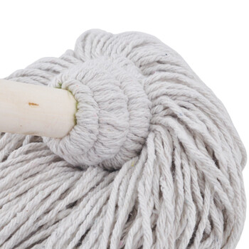 兰诗（LAUTEE）DM-181 白棉线拖把 老式木杆圆头拖把