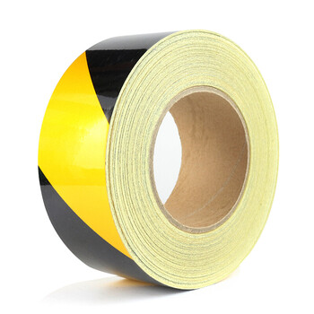 谋福 CNMF 8404 反光胶带 反光标识警戒线墙贴地板贴标志 反光膜警示胶带 长45.7米（5cm宽  黄黑色）