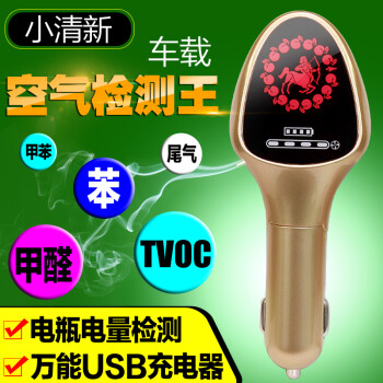 家用辐射检测仪 甲醛检测仪 + 车载甲醛检测仪空气质量电量测试USB充电器汽车用品自测套装