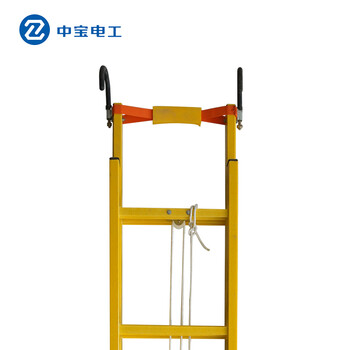 中宝电工 8米玻璃钢通讯梯 电力电信通讯绝缘体 登高伸缩抽拉梯子 云梯 现做 货期1-15天
