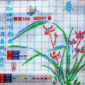 
                                        鸿胤皇室蒙娜丽莎十字绣抱枕一对春夏秋冬枕头套客厅新款沙发靠枕汽车靠垫花草系列卧室精准印花 88097-88099四件套 长0.46米*宽0.46米                